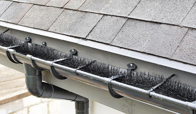 installed bottle brush guards