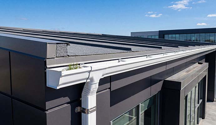 Blocked gutter