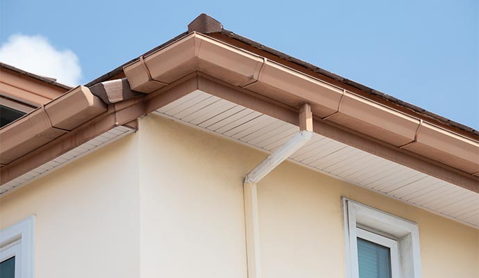 Gutter maintenance for roof and exterior protection.