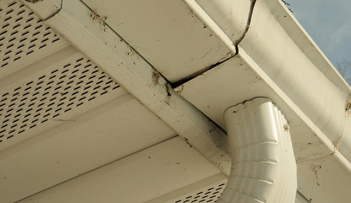 Gutter dent