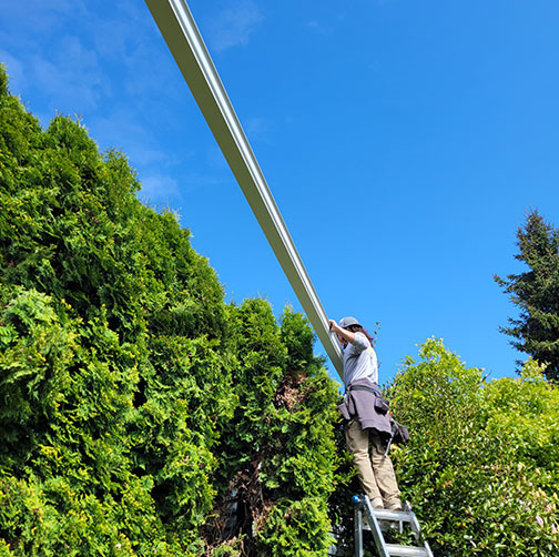 The "Lifetime Gutter" Installed in the Boise Area by Hunter Rain Gutters