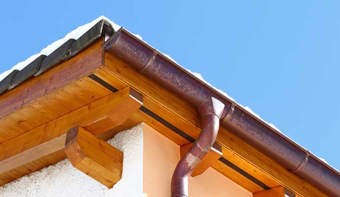 Copper Rain Gutter & Downspout Installation in Boise
