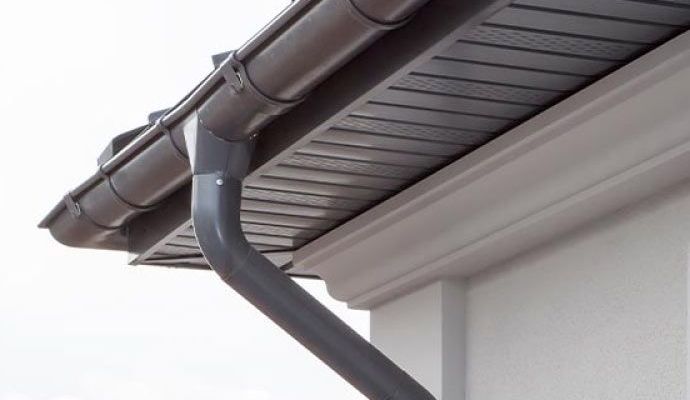 Installed specialty gutters