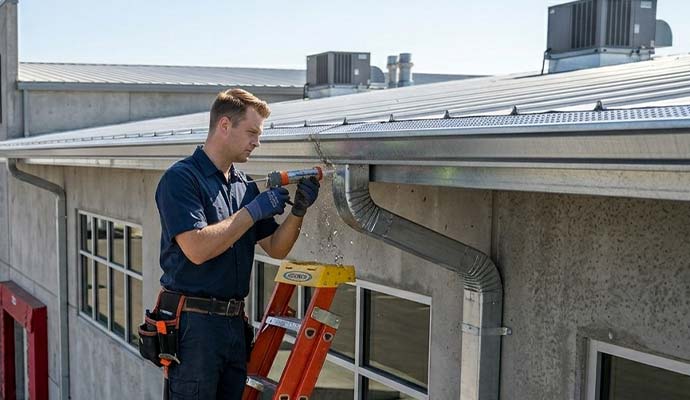 Gutter repairing service