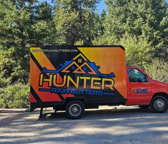Hunter Rain Gutters service vehicle